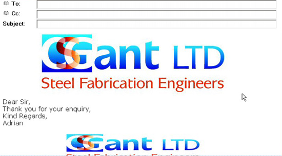 CS Gant Custom eMail template