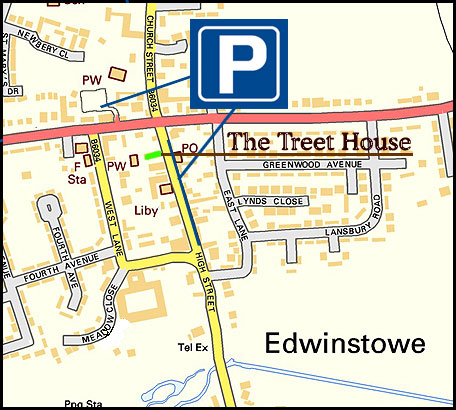 The Treet House Location map